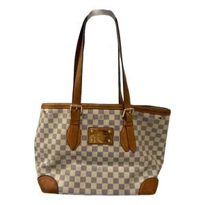 Louis Vuitton Hampstead MM Damier Azur Tote Bag
